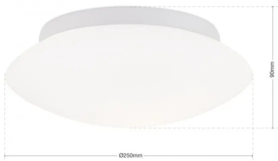Plafoniera moderna diametru 25cm, Alba
