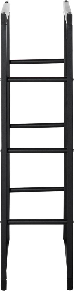 HOMCOM Suport Lemne pentru Interior și Exterior din Țevi de Fier, Capacitate 100 kg, 60x25x100 cm | Aosom Romania