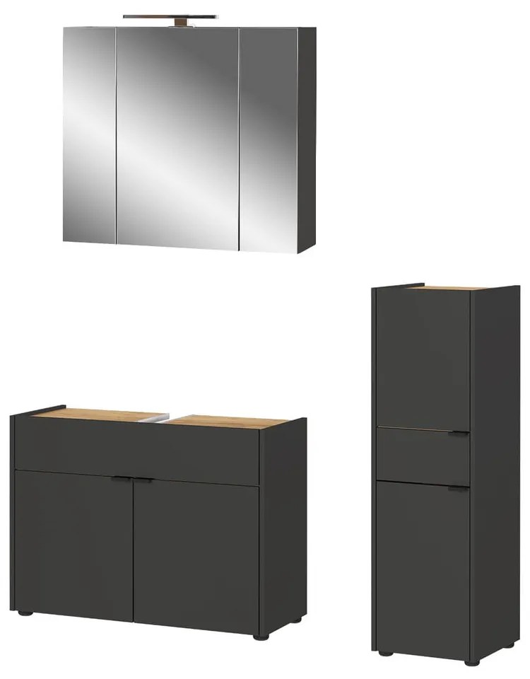 Set mobilă de baie gri antracit Forano – Germania