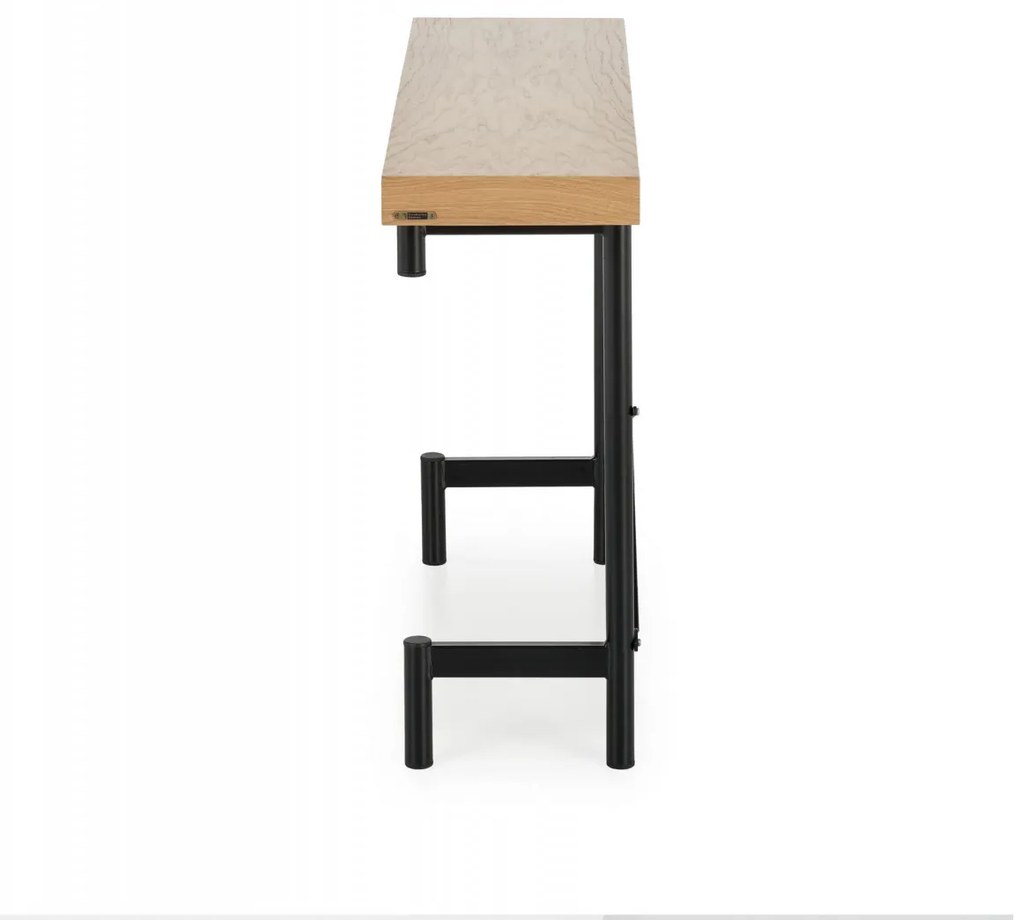 Consola Inferno stejar/negru