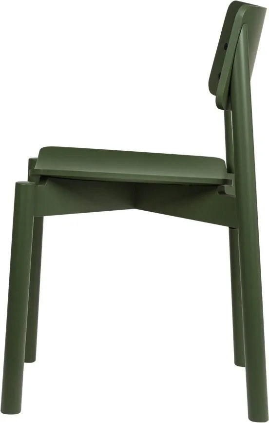 Scaun de dining verde stivuibil Wem – noo.ma