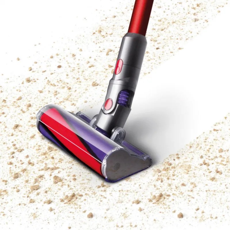 Aspirator vertical Dyson V10 Origin 394464-01, 525W, 151AW, 0.76l, 125000 rpm, 60 min, 3 moduri, Motorbar clar, Nichel/negrit