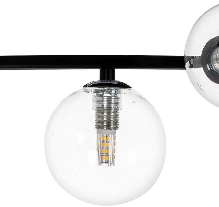 Lustra moderna cu 7 de surse de lumina si LED LINEA TWIN 90
