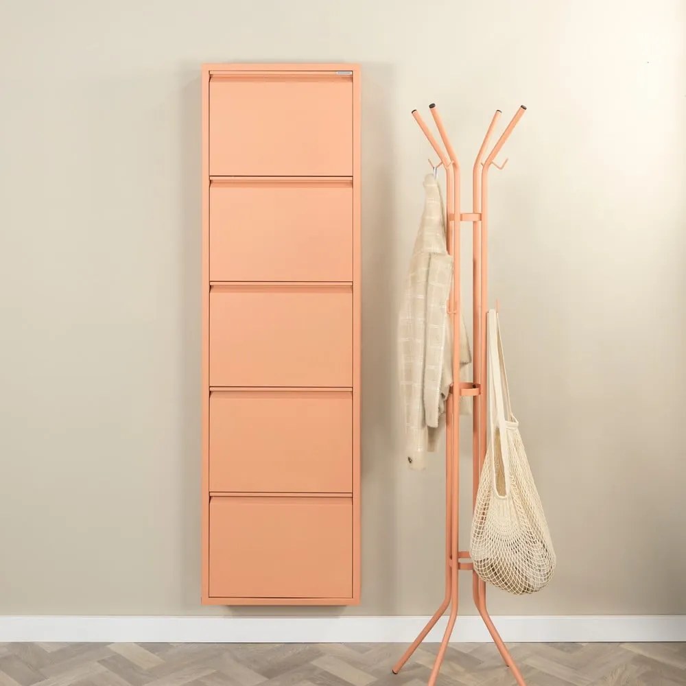 Pantofar somon cu deschidere înclinată din metal 50x169x15 cm Billy – Spinder Design