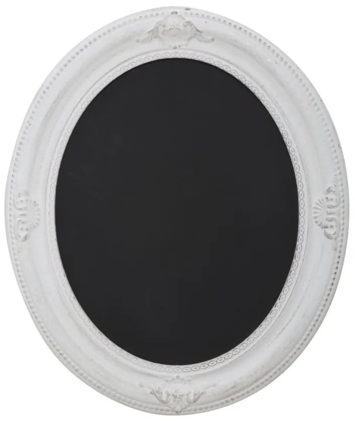 Tabla de scris / decorativa din lemn, alb / negru, 53 x 3 x 63 cm, Kensington Mauro Ferreti