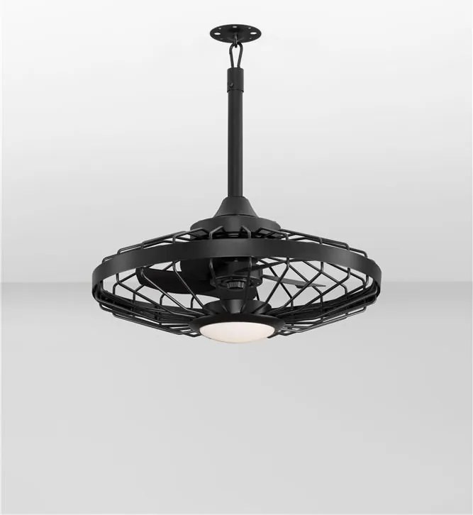 Lustra LED cu ventilator si telecomanda exterior IP54 BRIZZY