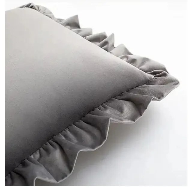 Față de pernă din amestec de bumbac 40x40 cm Ruffled – Mila Home