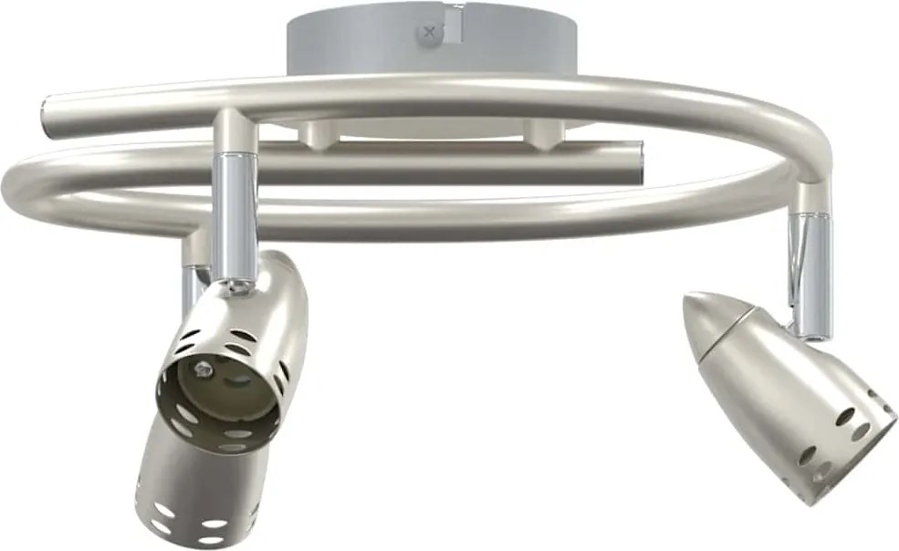 vidaXL Spot de tavan Nichel 27 x 10 x 12 cm Metal