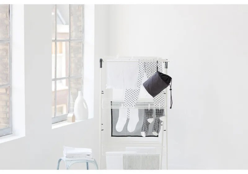 Uscator de rufe camera Brabantia Tower 90300184, 23 m, Pliabil usor, Reglabil, Alb