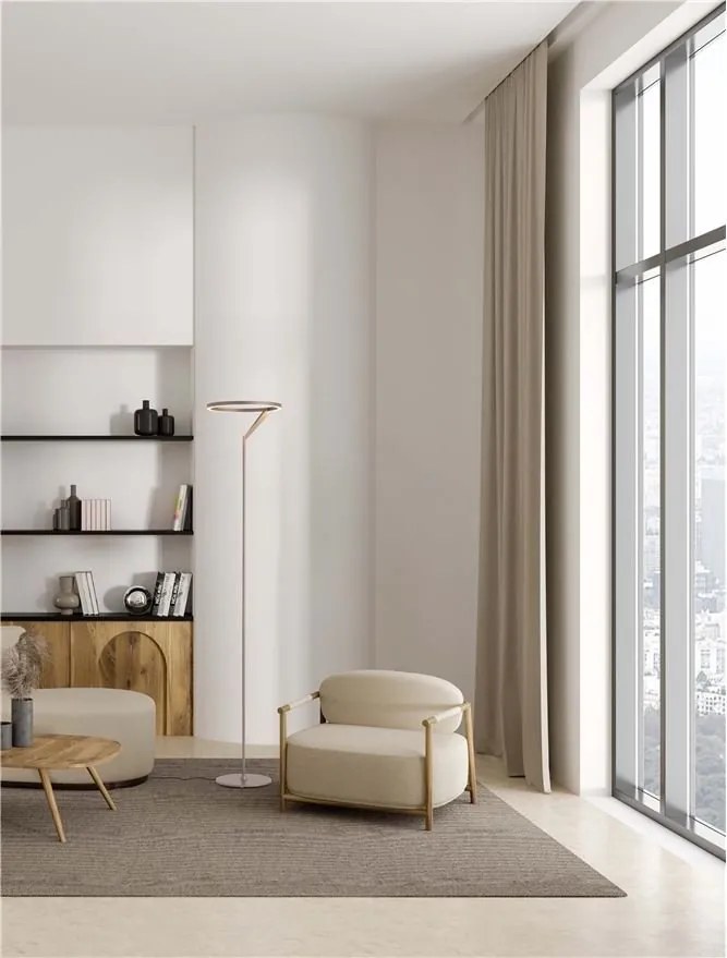 Lampadar LED design minimalist TILIA moca coffee