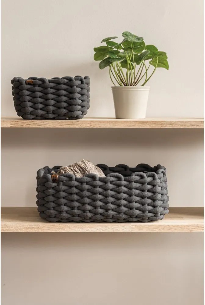 Coș de depozitare din material textil 20x15x11 cm Peach Skin S – Bigso