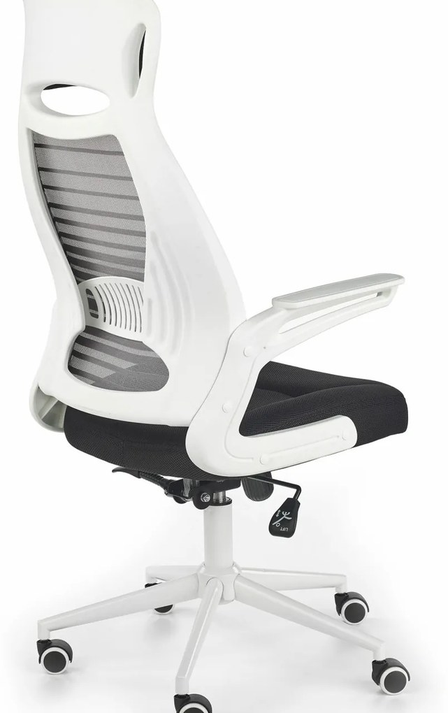 Scaun de birou Franklin alb negru