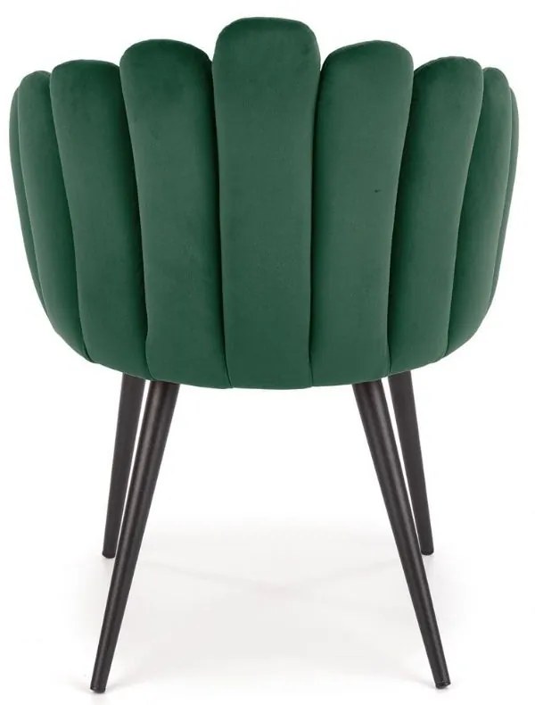Scaun de bucaterie Yara, verde/negru