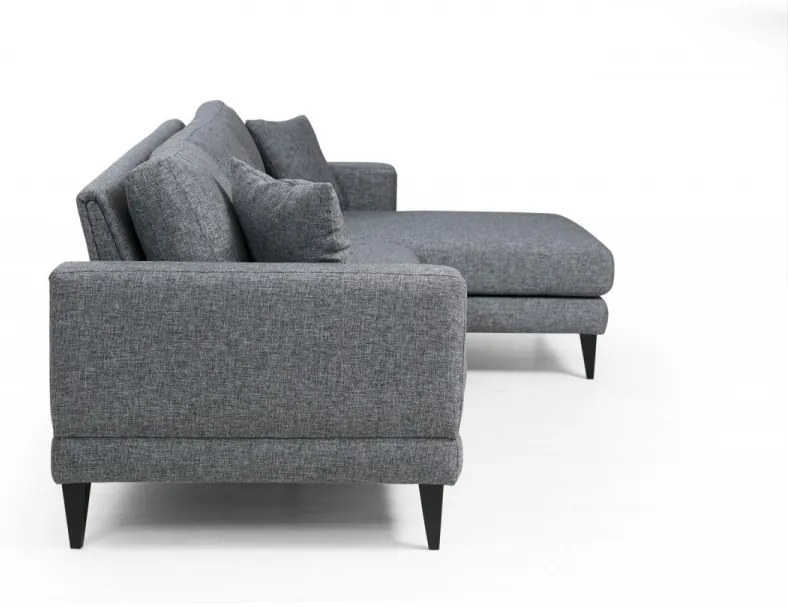 Coltar Extensibil Nordic Corner Right (L3+Chl), Gri Inchis