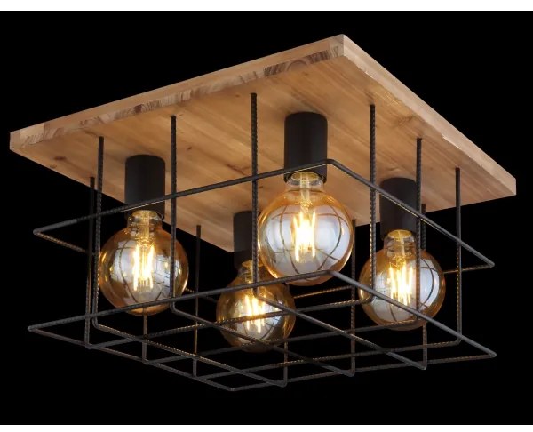 Lustră aplicată MERRIL 4xE27/60W/230V Globo 15530-4D