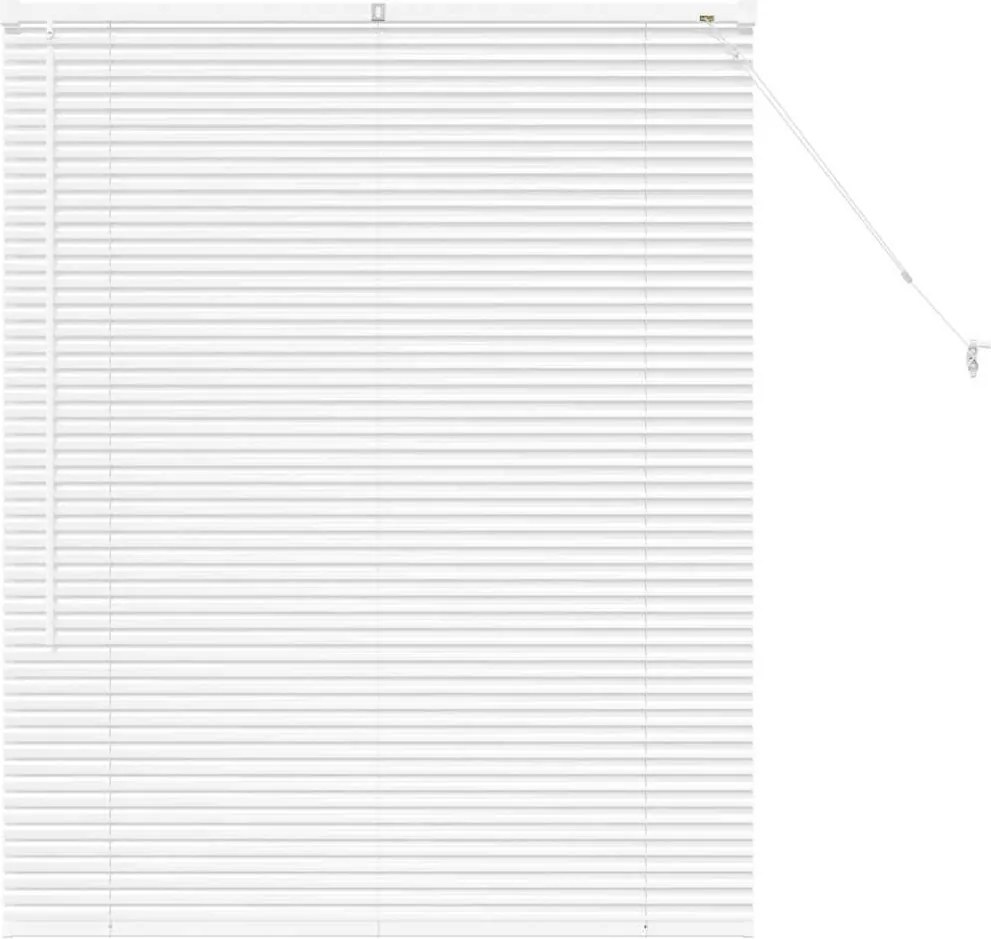 vidaXL Jaluzele venetiene Manual Alb 130 x 105 cm Aluminiu