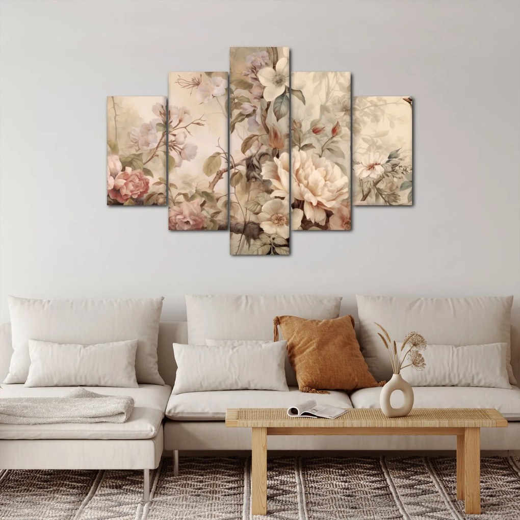 Tablou - Vintage pictura pasăre (150x105 cm)