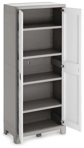 Dulap din plastic cu 4 rafturi, 80x44x182 cm