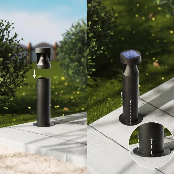 Philips - Lampă solară LED AVERY 1,8W 3,7V 2700K IP44