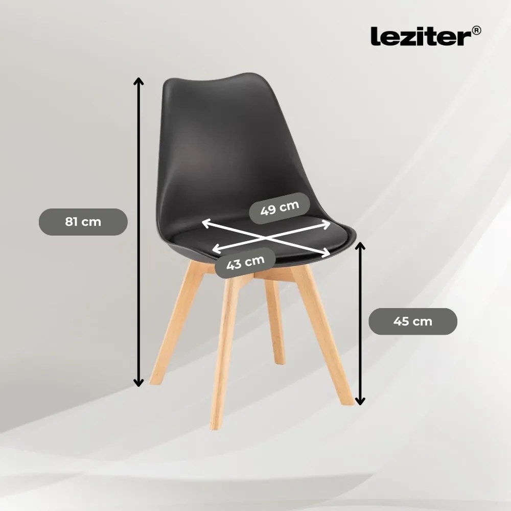 Treva 4+1 set de sufragerie negru-negru