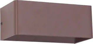 Brilagi - Aplică de perete LED DONNANI, 7W, 230V, 20 cm, maro, IP44