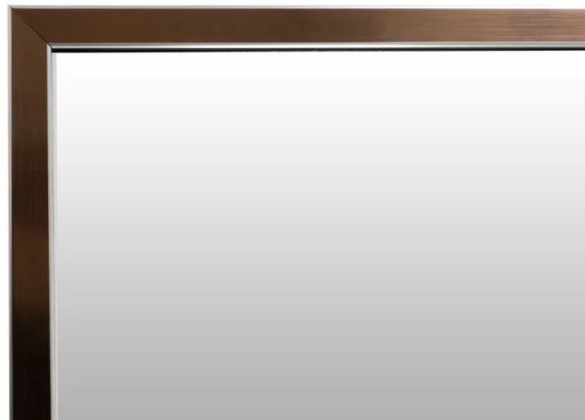 Oglinda dreptunghiulara cu rama din polistiren bronz/neagra Cliff, 68cm (L) x 48cm (L) x 1.6cm (H)