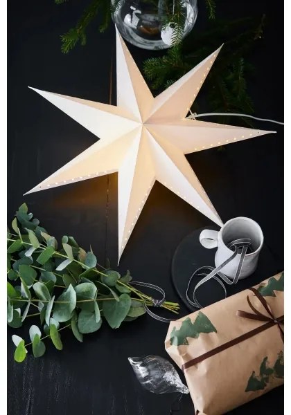 Markslöjd 705927 - Decorațiune de Crăciun LIVELY 1xE14/6W/230V Ø 60 cm albă