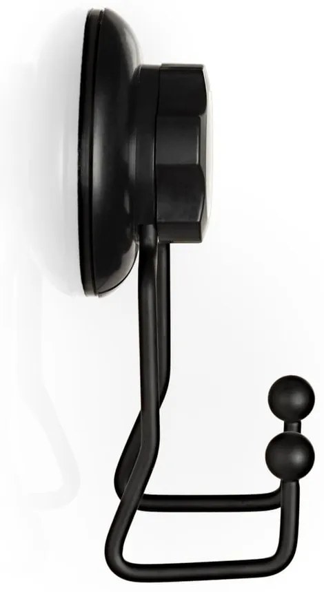 Cârlig dublu autoadeziv de perete Compactor Bestlock, negru