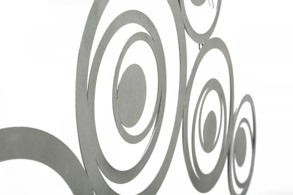 Decoratiune de perete gri din metal, 120 x 1,2 x 60 cm, Bubbles Mauro Ferreti