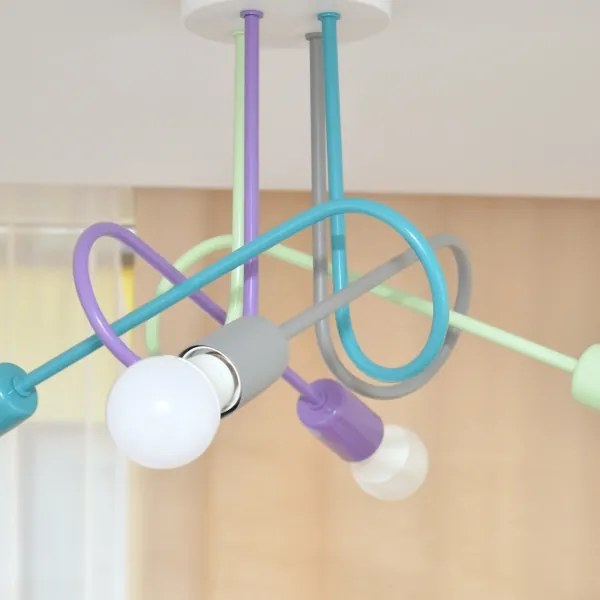 Lustr LED OXFORD 4xE27/10W/230V montat plafonieră