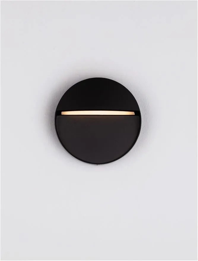 Aplica de perete LED iluminat ambiental exterior NECTAR negru