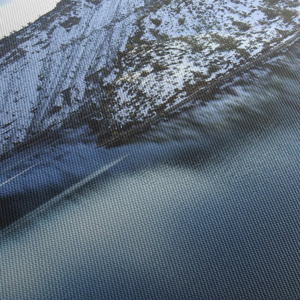 Tablou - peisaj de iarnă cu lac (120x50 cm)
