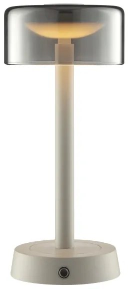 Brilliant - Lampă LED de birou RAZOR, reîncărcabilă, cu reglare a luminozității și control tactil, LED/2,5W/5V 2700K IP44, gri