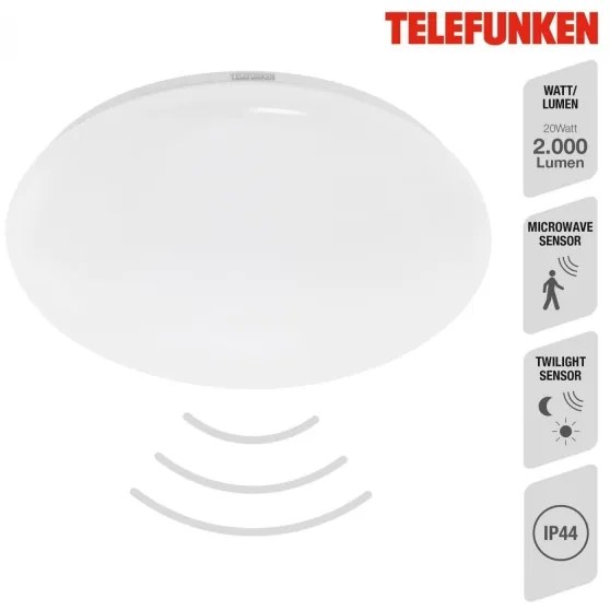 Plafonieră LED pentru baie Telefunken 601306TF LED/20W/230V d. 40 cm