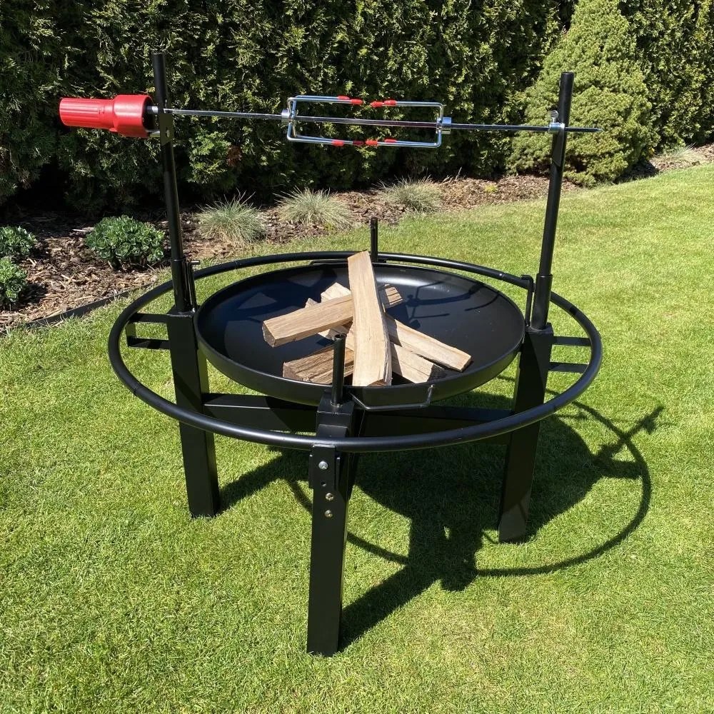 Vatră multifuncțională + grătar cu rotisor electric Avenberg KENTUCKY