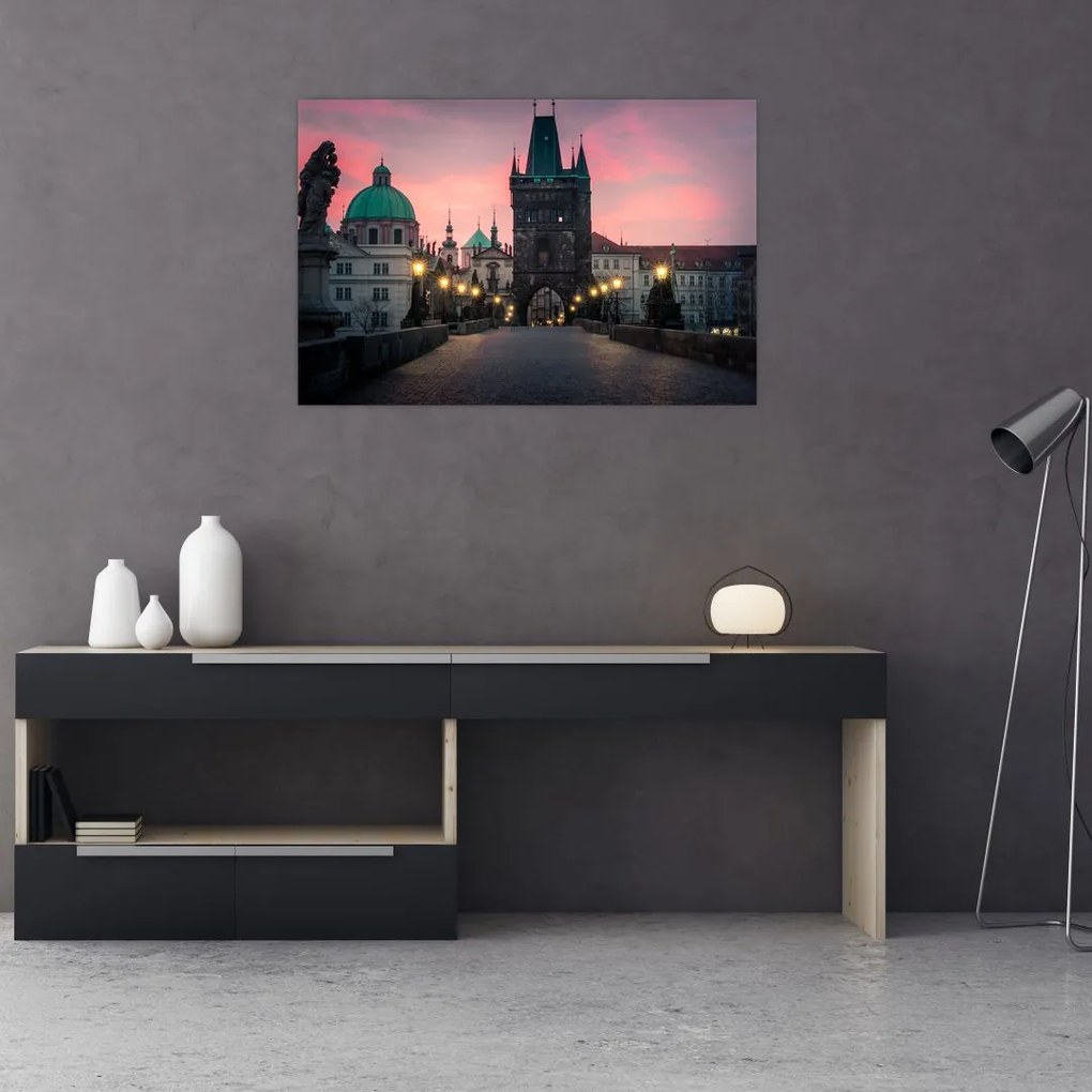 Tablou - Pe podul lui Carol,Praga (90x60 cm)