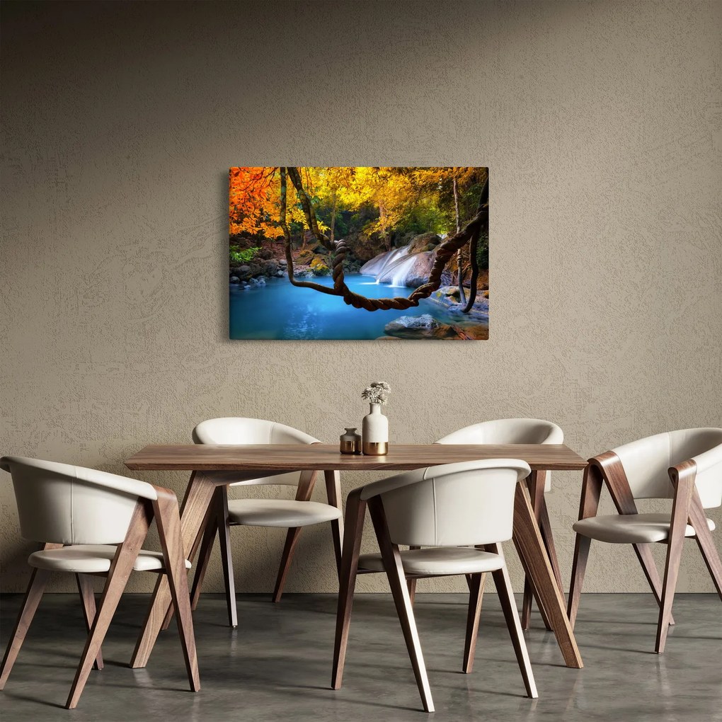 Tablou - Cascade din Asia (90x60 cm)