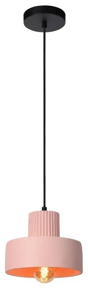 Lustră pe cablu OPHELIA 1xE27/40W/230V d. 20 cm roz Lucide 20419/20/66