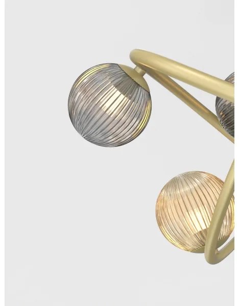 Lampă LED de masă METZ Wofi 8015-204 2xG9/3,5W/230V auriu/gri