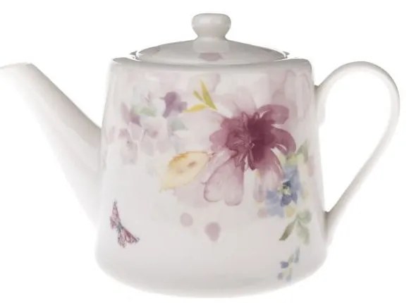 Ceainic alb din porțelan 900 ml – Dakls