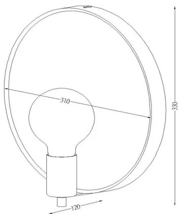 Aplică cu oglindă Lucide 36213/31/72 REFLEX 1xE27/25W/230V bej