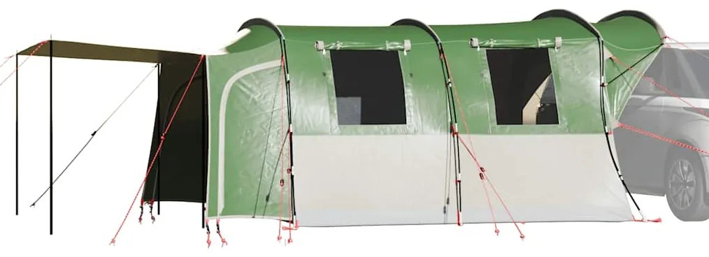 vidaXL Cort auto pentru 4 persoane, verde, impermeabil