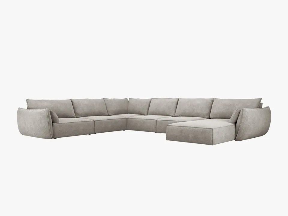 Coltar 8 locuri Kaelle chenille L384 cm