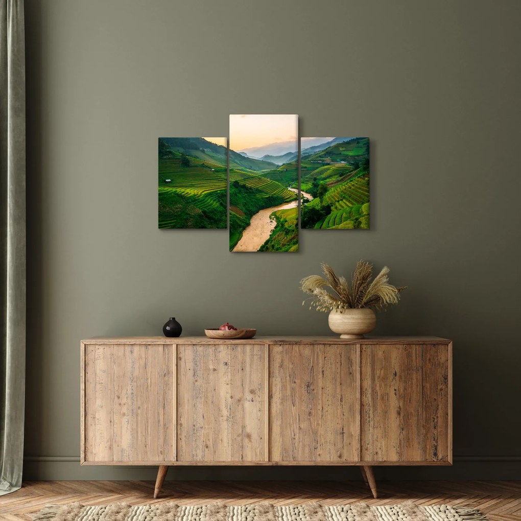 Tablou - Terase de orez II. (90x60 cm)
