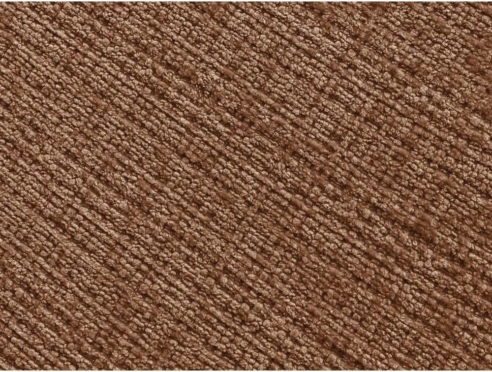 Canapea portocalie cu tapițerie din chenille 276 cm Neil – Bobochic Paris