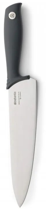 Cutit de bucatar Brabantia Tasty+ 1001163, 20 cm, Otel calit, Rezistent la zgarieturi si coroziune, Gri inchis