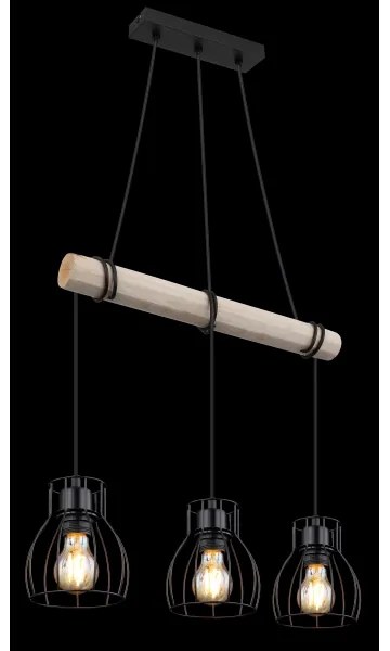 Lustră pe cablu Globo 15326-3H MINA 3xE27/40W/230V