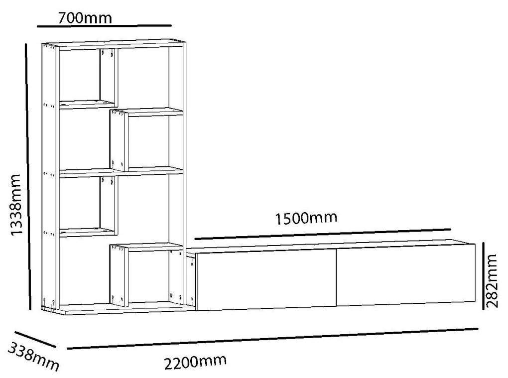 Mobilier living Bredley (Alb) . 1101418