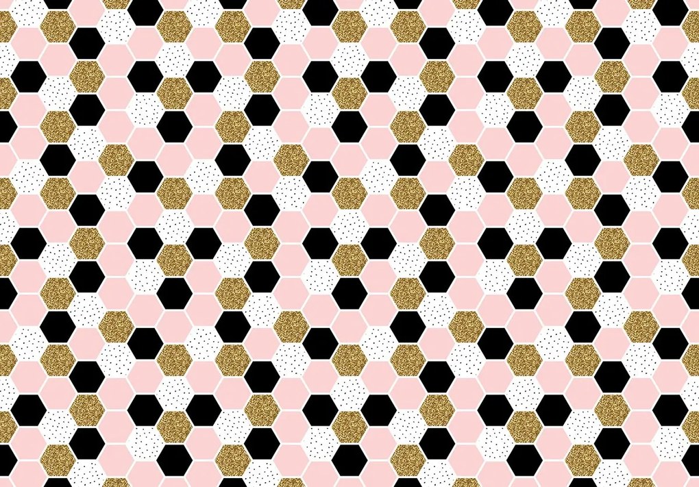 Fototapet - Hexagon mozaic (152,5x104 cm)