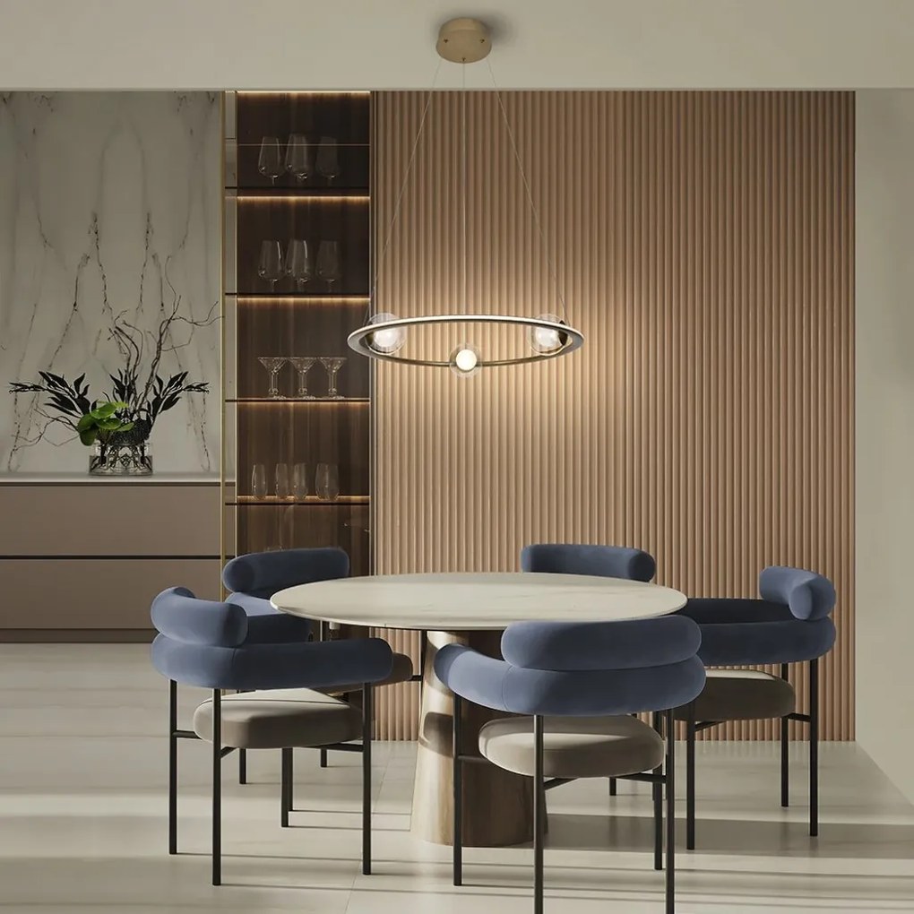 Lustra LED moderna cu telecomanda Tirsa D60
